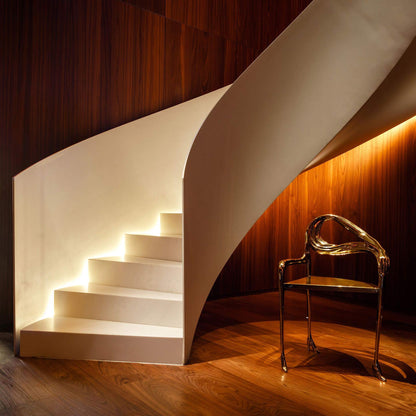 Brass Chair With Armrests Leda by Bd Barcelona Design #Original