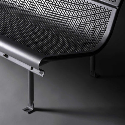 Modular Steel Bench With Back Perforano by Bd Barcelona Design