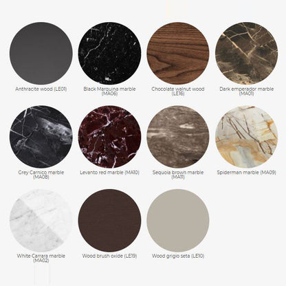 TRIS - Swivel coffee tabl.